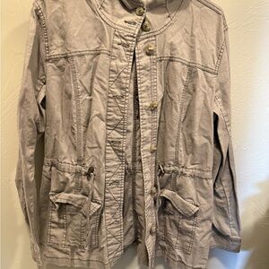 Women's Gray Casual Jacket